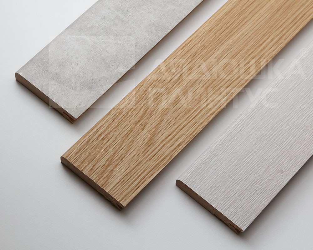 Плинтус МДФ Лука Пл 100-1МДФ.2700.Point line 24040 Дуб кантри белый