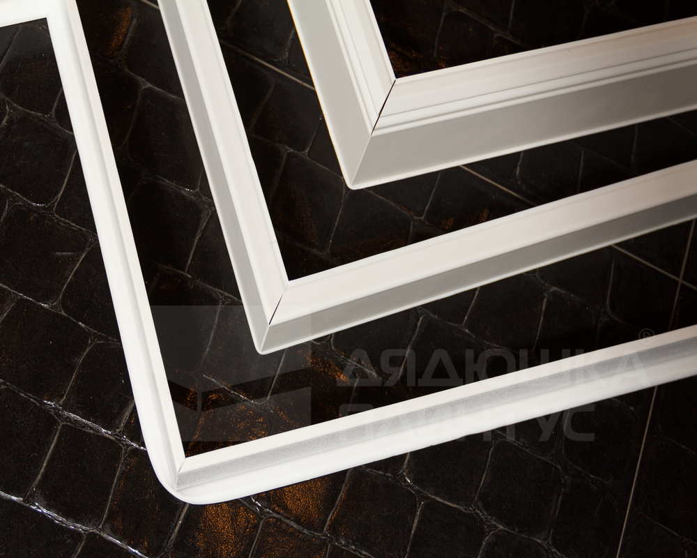 Плинтус ХДФ Dollken Cubu Flex Life 80мм х 2,5 м 1005 Белый RAL 9003