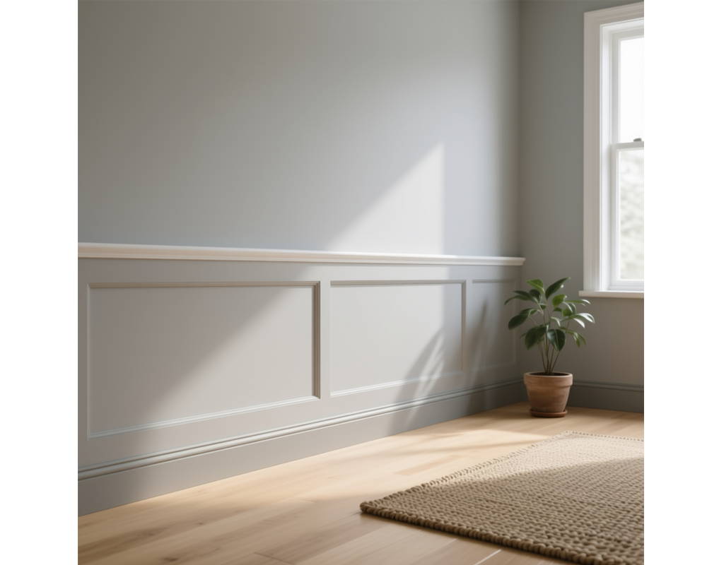 Плинтус из полистирола высокой плотности NMC Wallstyl FL1 Белый