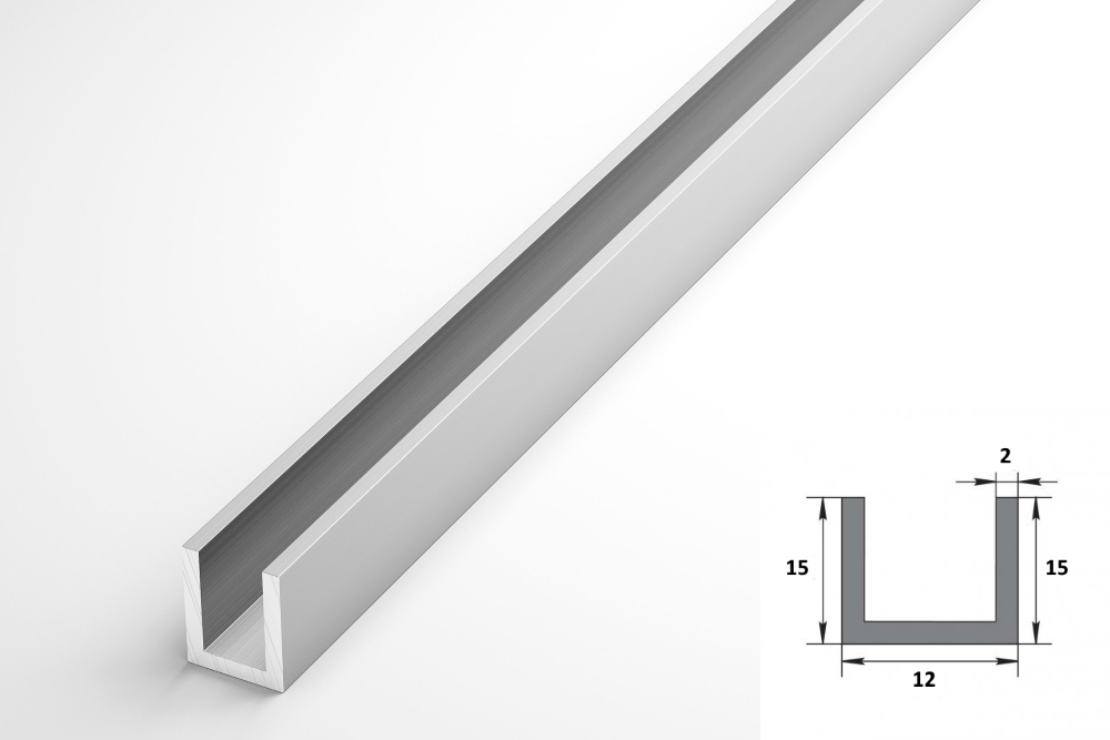 Швеллер 15х12х15 мм Шв 07.2000.500 Без окраса