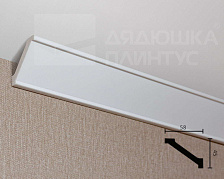 Карниз потолочный NMC WT1 45*60*2000 Белый под покраску